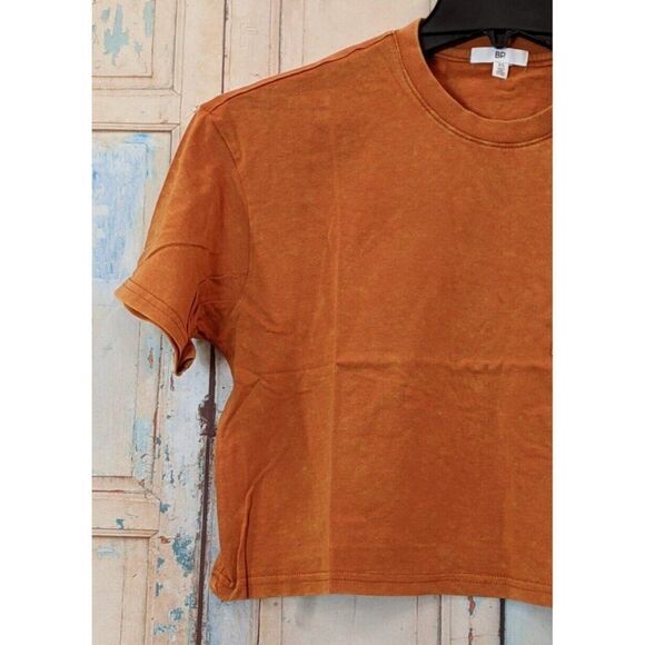BP Womens Size XS Rust Amber Crew Neck Short Sleeve Cropped T Shirt BP452676MI - Picture 6 of 9